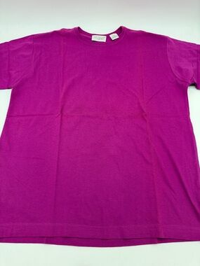 Vintage Van Heusen for Her Women's Fuchsia Crewneck Tee (Read Desc.)